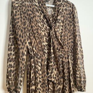 Banana Republic Animal Print Blouse